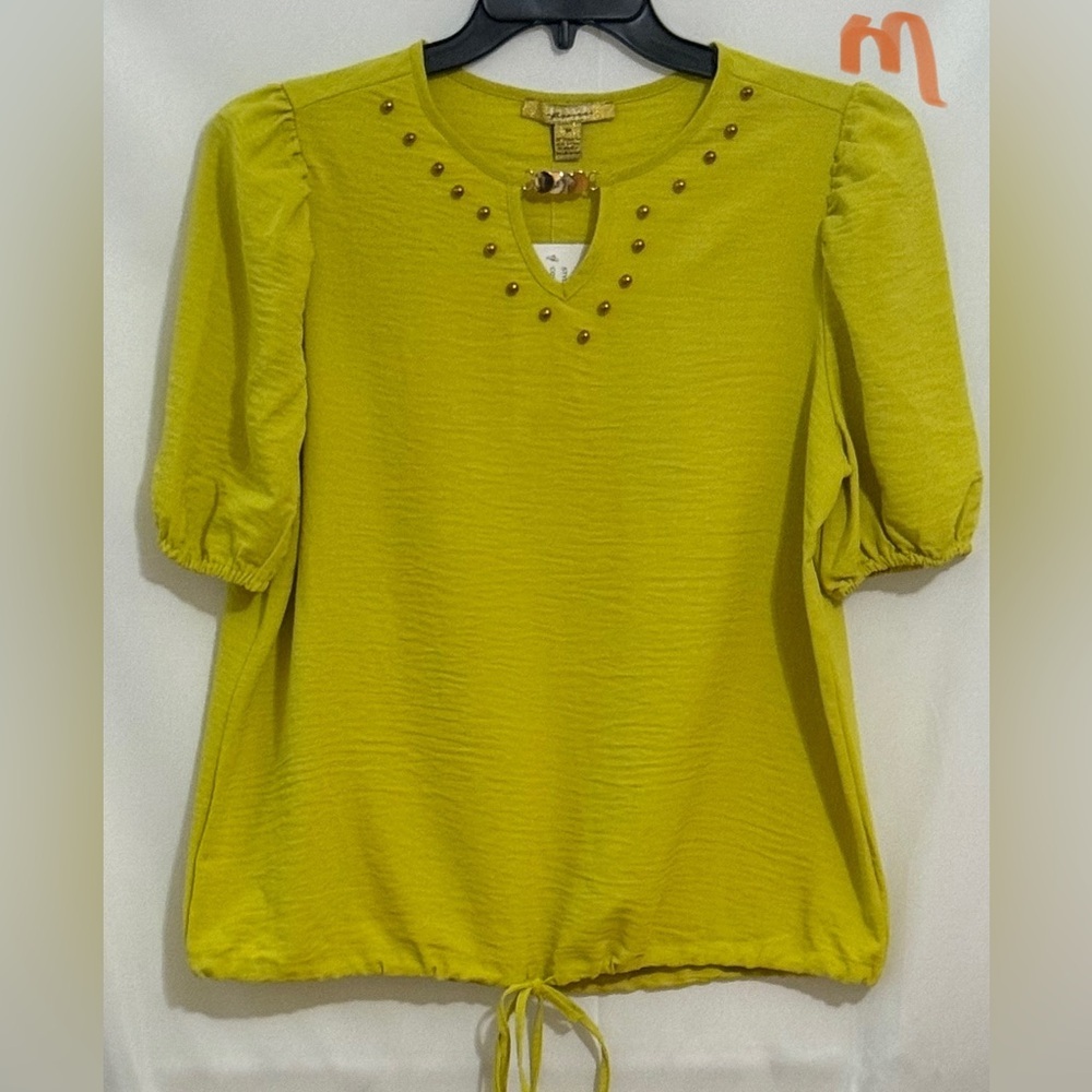 Yellow Puff Sleeve Top